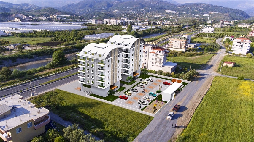 مجمع سكني قيد الإنشاء في منطقة ديمرتاش – ألانيا