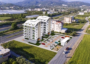 مجمع سكني قيد الإنشاء في منطقة ديمرتاش – ألانيا