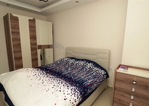 شقة بتخطيط 1+1 ضمن مجمع سكني في منطقة جيكجيلي – ألانيا