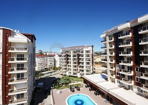 شقة مؤثثة مع تراس واسع في منطقة أفسلار من ألانيا