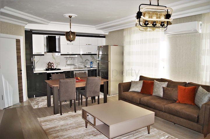 شقة مؤثثة ضمن مجمع سكني في منطقة ليمان كونيالتي من مدينة أنطاليا