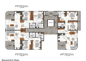 اول صف على البحر - شقق بتصاميم مختلفة - ضمن مجمع حديث في كارجي جاك / الانيا 