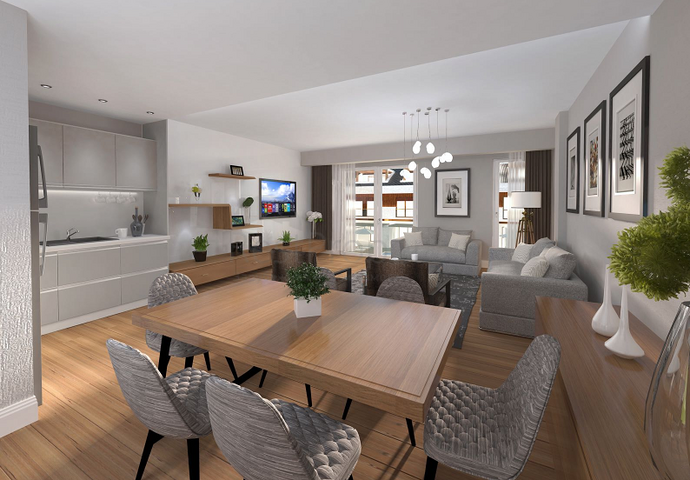 مشروع فاخر في لارا أنطاليا ، على بعد 400 متر من الشواطئ الرملية