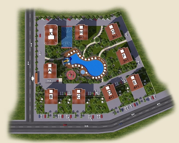 شقق 3 + 1 و 4 + 1 بإطلالة بانورامية على البحر الأبيض المتوسط ​​في أنطاليا