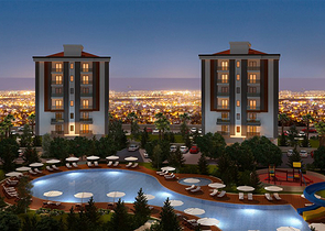 شقق 3 + 1 و 4 + 1 بإطلالة بانورامية على البحر الأبيض المتوسط ​​في أنطاليا