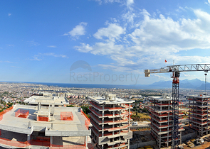 شقق 3 + 1 و 4 + 1 بإطلالة بانورامية على البحر الأبيض المتوسط ​​في أنطاليا