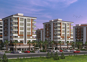 شقق 3 + 1 و 4 + 1 بإطلالة بانورامية على البحر الأبيض المتوسط ​​في أنطاليا