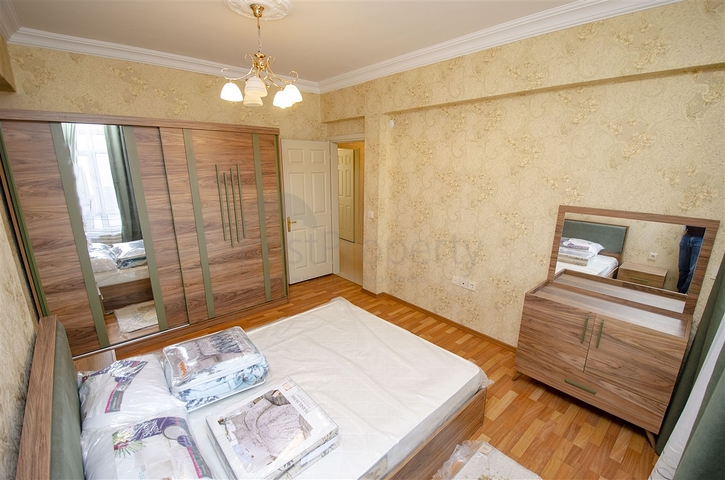 شقق واسعة  3 + 1 مع الأثاث 1 كم من البحر في لارا أنطاليا