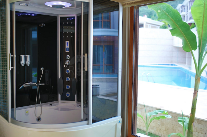 فيلا مع أثاث محاط بالطبيعة الجبلية في أنطاليا