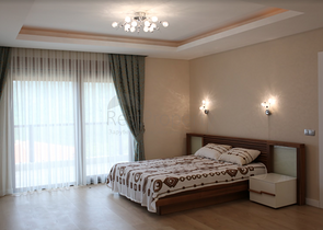 فيلا مع أثاث محاط بالطبيعة الجبلية في أنطاليا