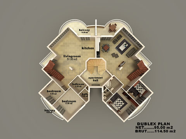 شقق في مركز مدينة بيليك 