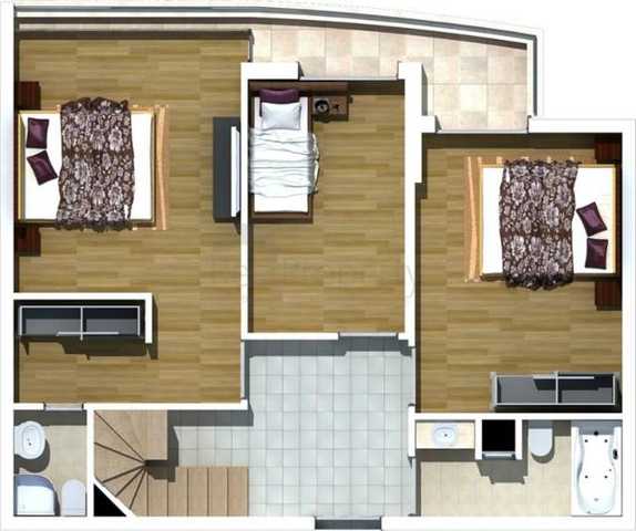 مجمع فاخر في أنطاليا / كونيالتي 400 متر عن البحر فقط 