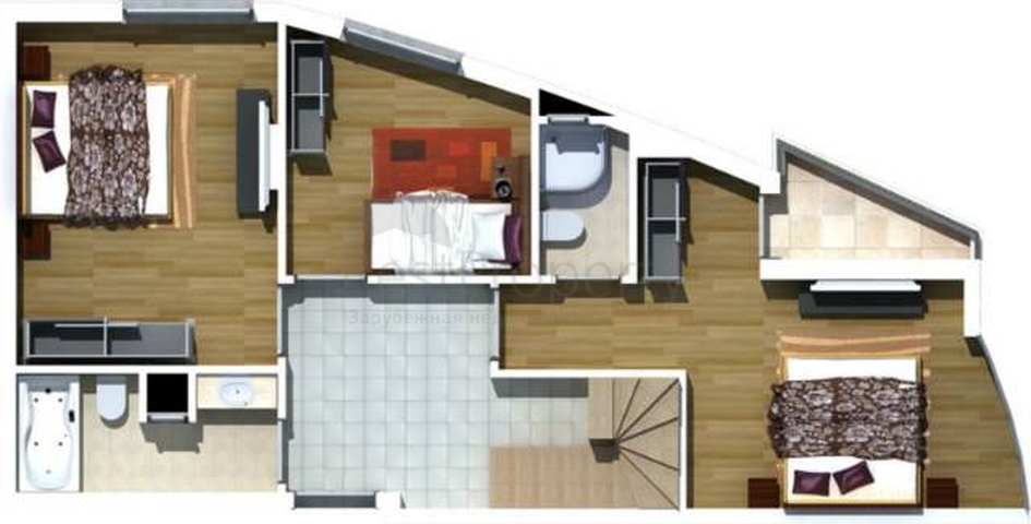 مجمع فاخر في أنطاليا / كونيالتي 400 متر عن البحر فقط 