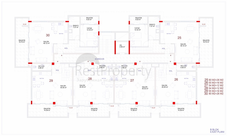 شقق بتصاميم ومساحات مختلفة ضمن مجمع خمس نجوم في كارجي جاك / الانيا 