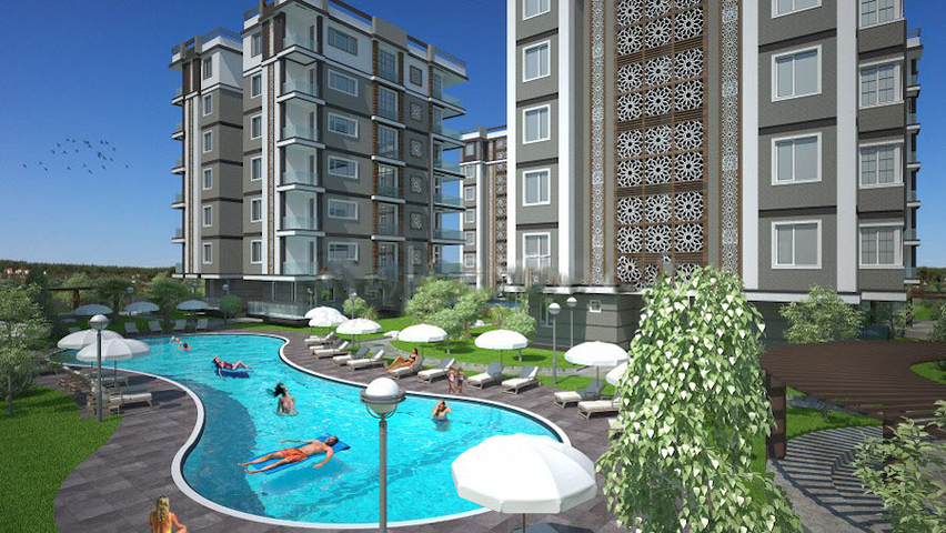 مشروع راقى بإطلالة بانورامية على أنطاليا بأكملها