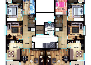 مشروع راقى بإطلالة بانورامية على أنطاليا بأكملها