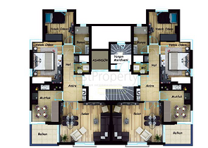 مشروع راقى بإطلالة بانورامية على أنطاليا بأكملها