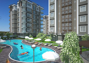 مشروع راقى بإطلالة بانورامية على أنطاليا بأكملها