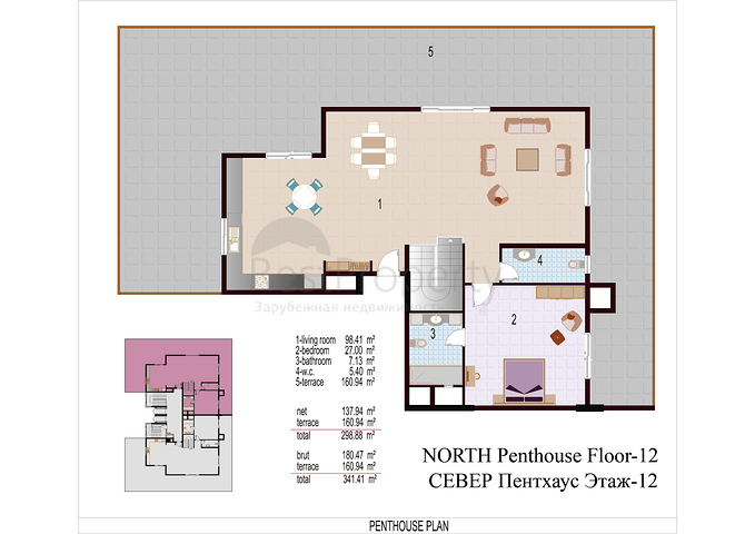 شقق مختلفة ضمن مجمع في وسط ومركز المدينة 