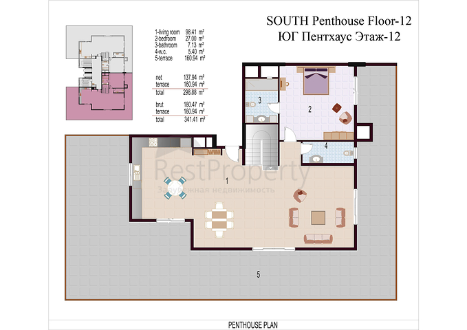شقق مختلفة ضمن مجمع في وسط ومركز المدينة 
