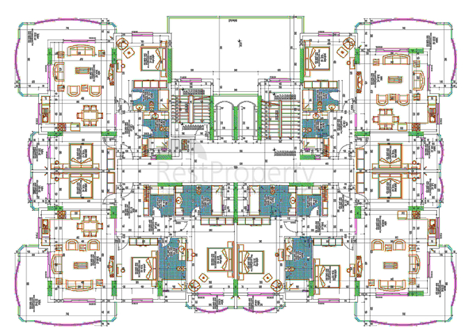 شقق مختلفة ضمن مجمع في وسط ومركز المدينة 