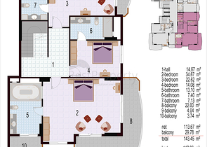 شقق مختلفة ضمن مجمع في وسط ومركز المدينة 