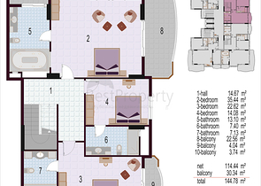 شقق مختلفة ضمن مجمع في وسط ومركز المدينة 