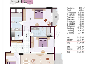 شقق مختلفة ضمن مجمع في وسط ومركز المدينة 
