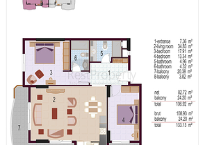 شقق مختلفة ضمن مجمع في وسط ومركز المدينة 