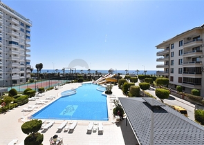 اطلالة بحر - مجمع فاخر - غرفتين وصالة مفروشة - توسمور / الانيا 