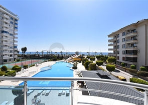 اطلالة بحر - مجمع فاخر - غرفتين وصالة مفروشة - توسمور / الانيا 