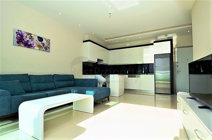 اطلالة بحر - شقة غرفة نوم وصالة ضمن مجمع خمس نجوم في الانيا  