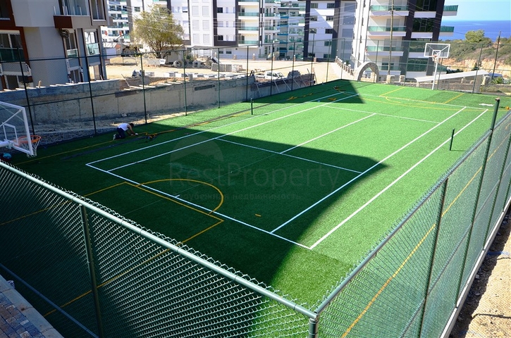 اطلالة بحر - شقة غرفة نوم وصالة ضمن مجمع خمس نجوم في الانيا  