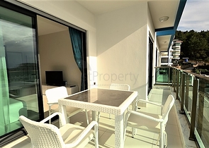 اطلالة بحر - شقة غرفة نوم وصالة ضمن مجمع خمس نجوم في الانيا  