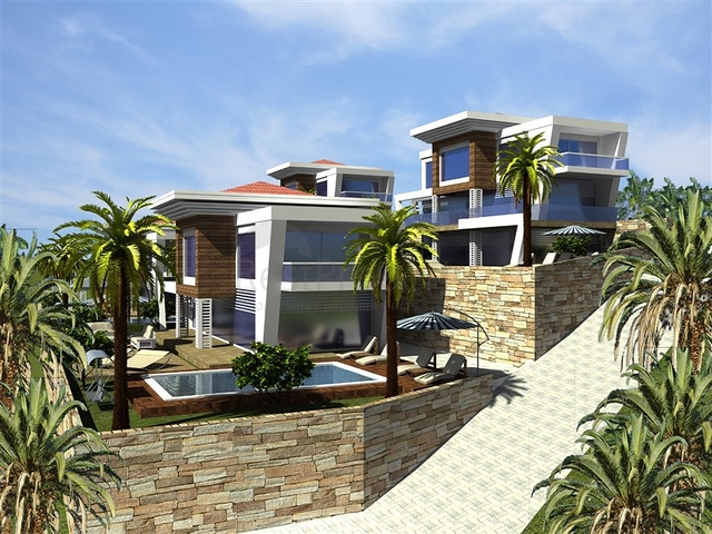 فيلا مستقلة بتصميم عصري حديث في الانيا 