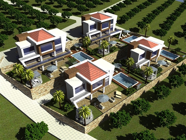 فيلا مستقلة بتصميم عصري حديث في الانيا 