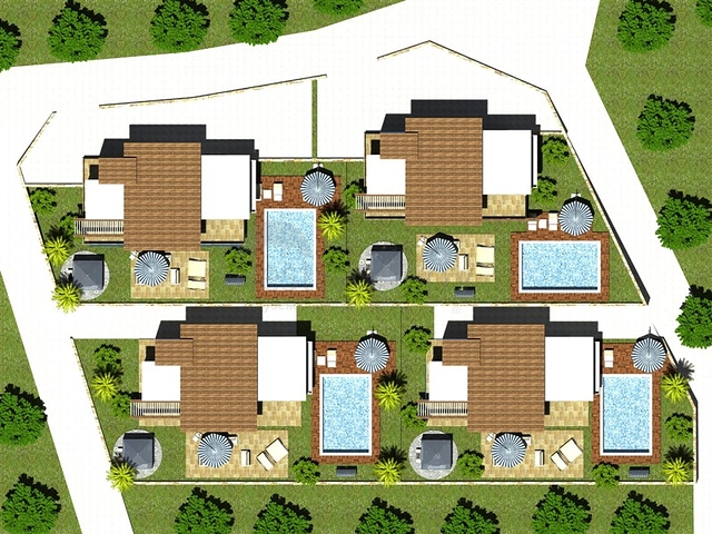 فيلا مستقلة بتصميم عصري حديث في الانيا 