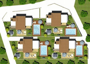 فيلا مستقلة بتصميم عصري حديث في الانيا 