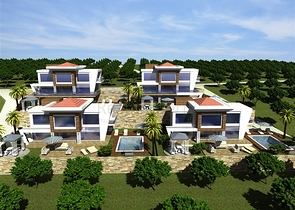 فيلا مستقلة بتصميم عصري حديث في الانيا 