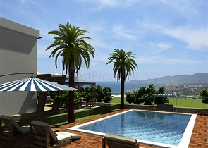 فيلا مستقلة بتصميم عصري حديث في الانيا 