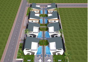 فلل 5 + 1 مع مسبح خاص في كونيالتي أنطاليا