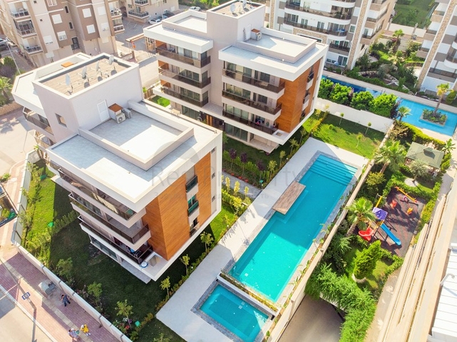 شقق 2 + 1 في مشروع جاهز في أونجالي أنطاليا