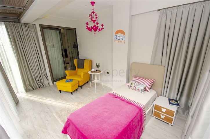 شقق 2 + 1 في مشروع جاهز في أونجالي أنطاليا