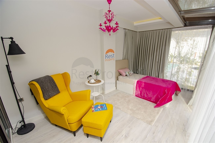 شقق 2 + 1 في مشروع جاهز في أونجالي أنطاليا