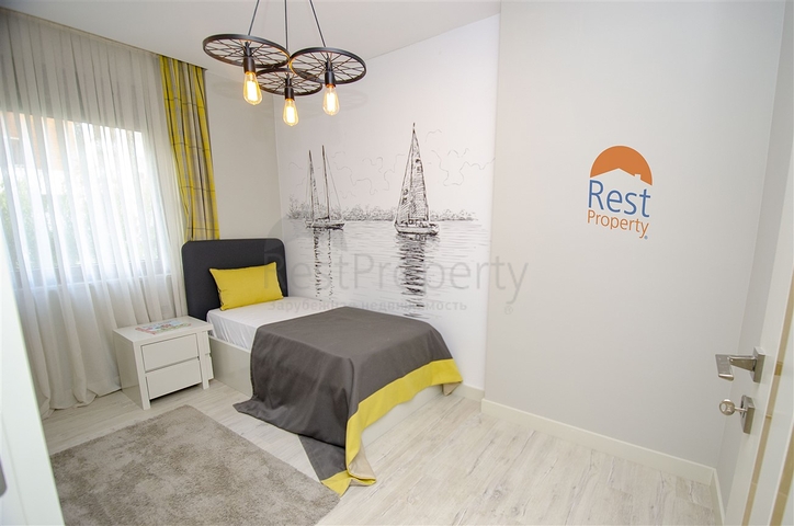 شقق 2 + 1 في مشروع جاهز في أونجالي أنطاليا