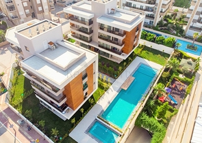 شقق 2 + 1 في مشروع جاهز في أونجالي أنطاليا