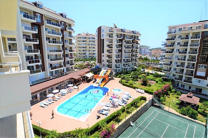 شقة غرفة وصالة ضمن مجمع - خدمات خمس نجوم - افسلار / الانيا 