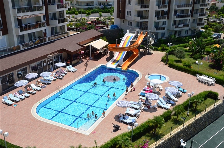 شقة غرفة وصالة ضمن مجمع - خدمات خمس نجوم - افسلار / الانيا 