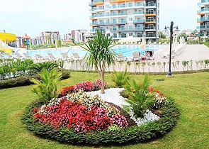 شقة فسيحة بغرفة نوم واحدة في مجمع جديد