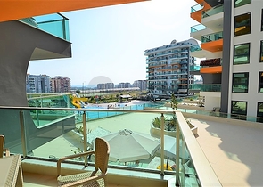 شقة فسيحة بغرفة نوم واحدة في مجمع جديد